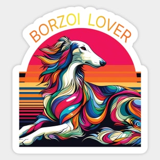 Borzoi lover. I love borzois. Sticker